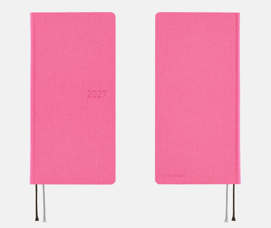 Hightide USA Planners PREORDER - Hobonichi Techo 2027 Weeks MEGA Colors: Pink Sapphire