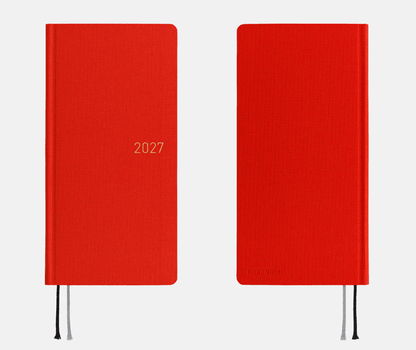 Hightide USA Planners PREORDER - Hobonichi Techo 2027 Weeks MEGA Colors: Poppy Red