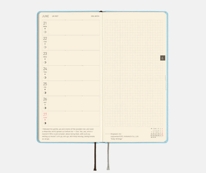 Hightide USA Planners PREORDER - Hobonichi Techo 2027 Weeks MEGA Colors: Sea Glass
