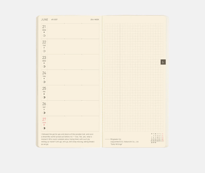 Hightide USA Planners PREORDER - Hobonichi Techo 2027 Weeks MEGA Sneaker: Lime Green