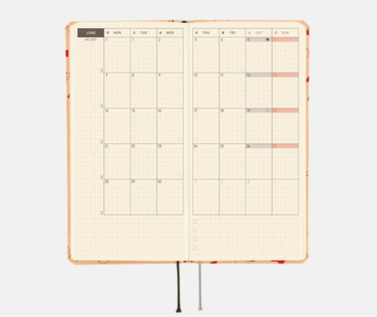 Hightide USA Planners PREORDER - Hobonichi Techo 2027 Weeks MOTHER: Mr. Saturn Pattern