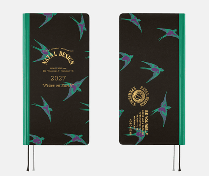 Hightide USA Planners PREORDER - Hobonichi Techo 2027 Weeks Natal Design: Lucky Swallow