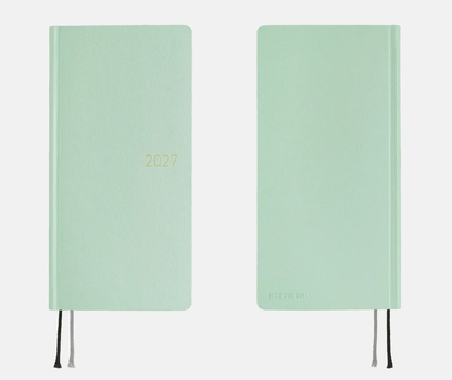 Hightide USA Planners PREORDER - Hobonichi Techo 2027 Weeks Paper Series: Frosty Jade