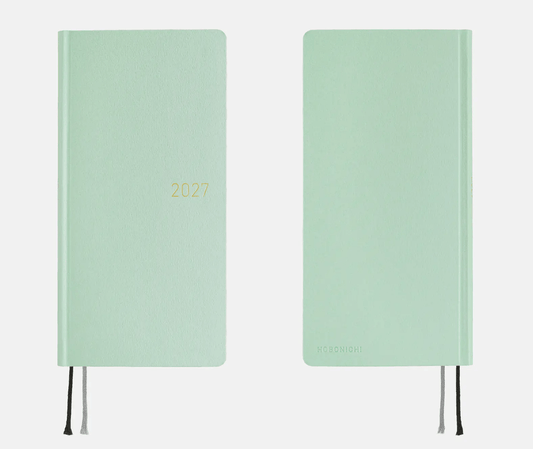 Hightide USA Planners PREORDER - Hobonichi Techo 2027 Weeks Paper Series: Frosty Jade
