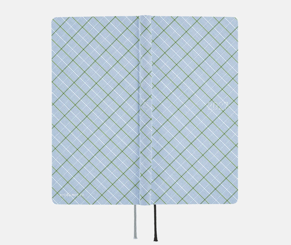 Hightide USA Planners PREORDER - Hobonichi Techo 2027 Weeks Shirt Fabric: Graph Plaid