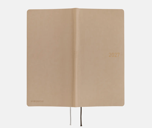 Hightide USA Planners PREORDER - Hobonichi Techo 2027 Weeks Smooth: Cafe au Lait