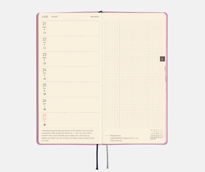 Hightide USA Planners PREORDER - Hobonichi Techo 2027 Weeks Smooth: Lavender Milk
