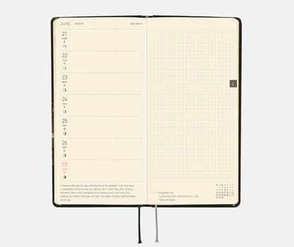 Hightide USA Planners PREORDER - Hobonichi Techo 2027 Weeks tanakadaisuke: Starlight