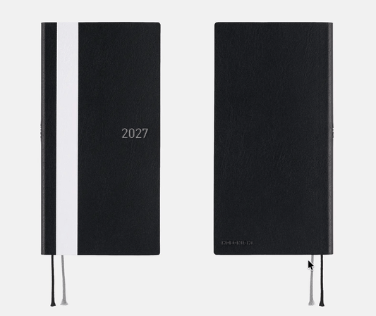 Hightide USA Planners PREORDER - Hobonichi Techo 2027 Weeks White Line: Black