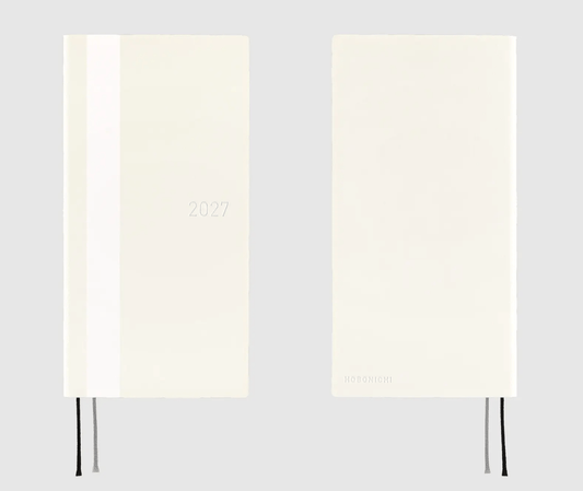 Hightide USA Planners PREORDER - Hobonichi Techo 2027 Weeks White Line: Ivory