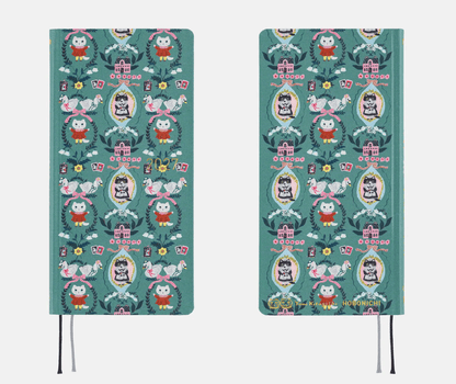 Hightide USA Planners PREORDER - Hobonichi Techo 2027 Weeks Yumi Kitagishi: White Cat Wallpaper