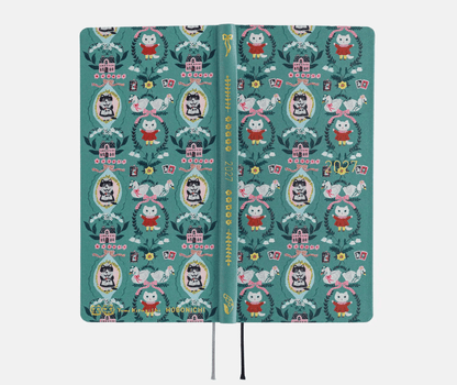 Hightide USA Planners PREORDER - Hobonichi Techo 2027 Weeks Yumi Kitagishi: White Cat Wallpaper