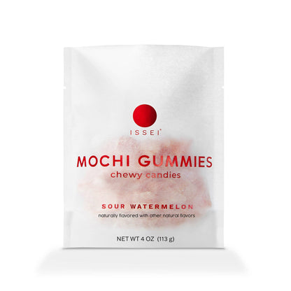 Issei Mochi Gummies Sour Watermelon LARGE (4 oz) WHITE