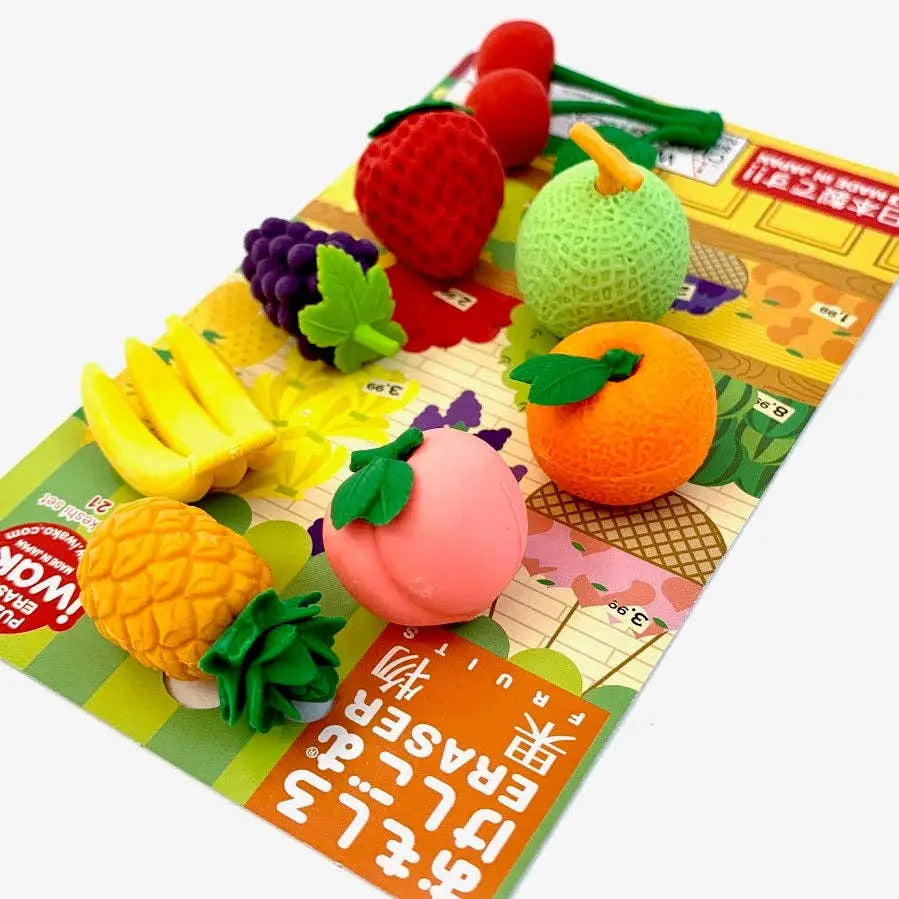 Iwako Fruit Eraser Card - erasers