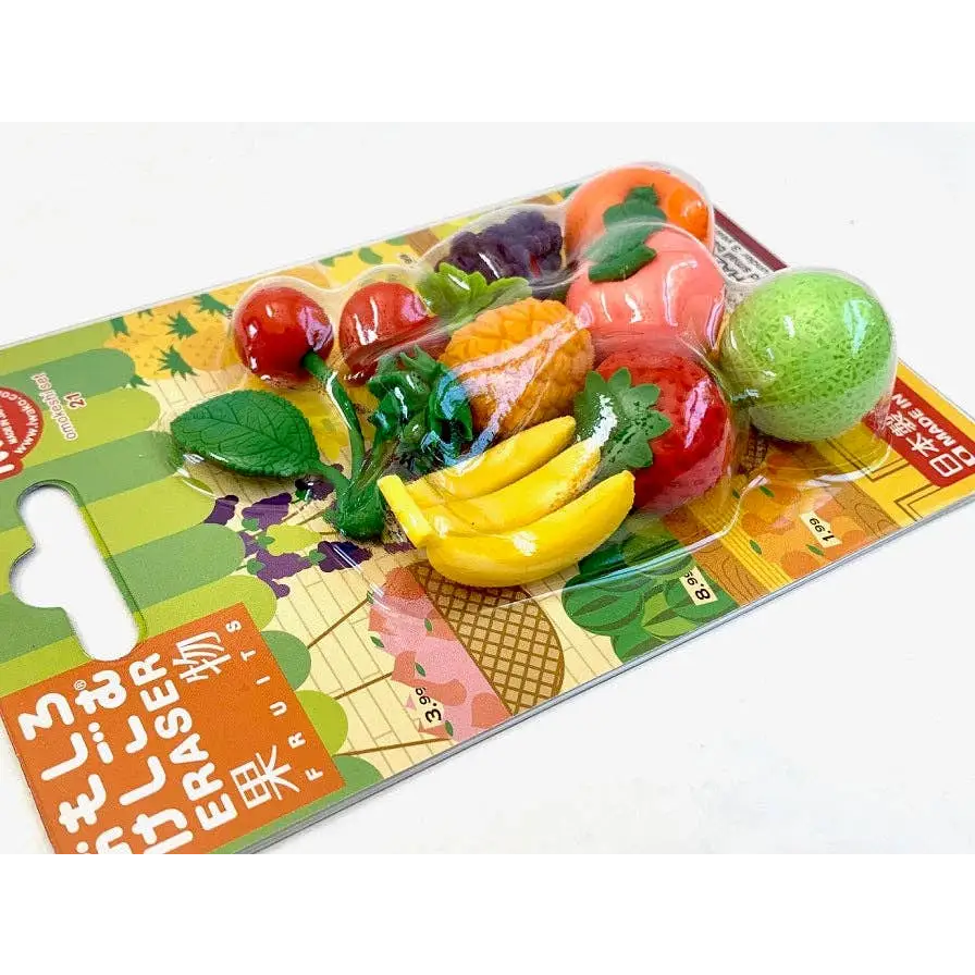 Iwako Fruit Eraser Card - erasers