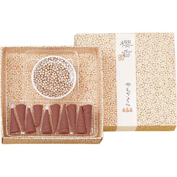 "Japacolle" Japan Collections Incense KOSAI - SAKURA Cone and Incense stand: YAE ZAKURA