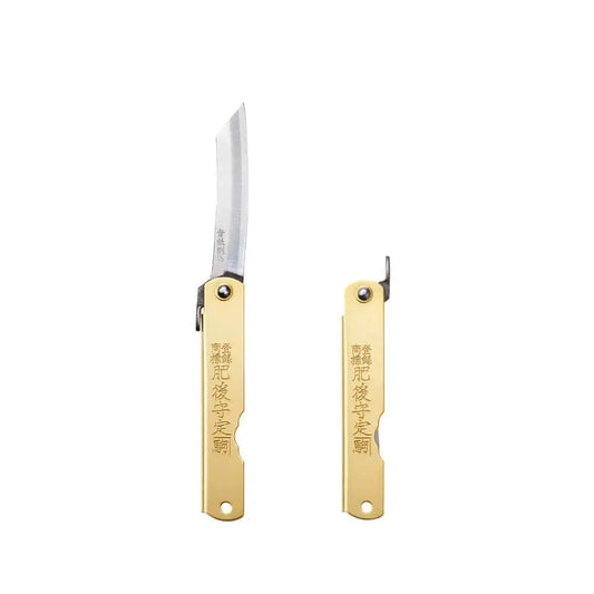 Japan Best tools Higonokami Folding Knife - Brass: Medium