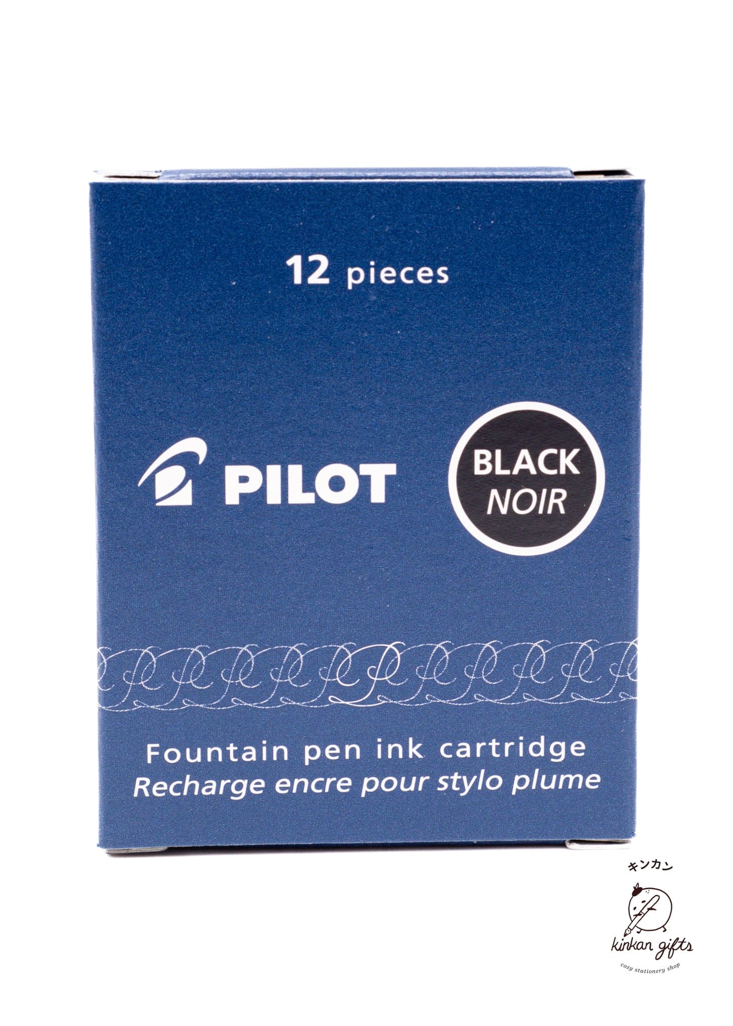 JPT Black Pilot Namiki Fountain Pen Refill IC100 12Pcs Pack