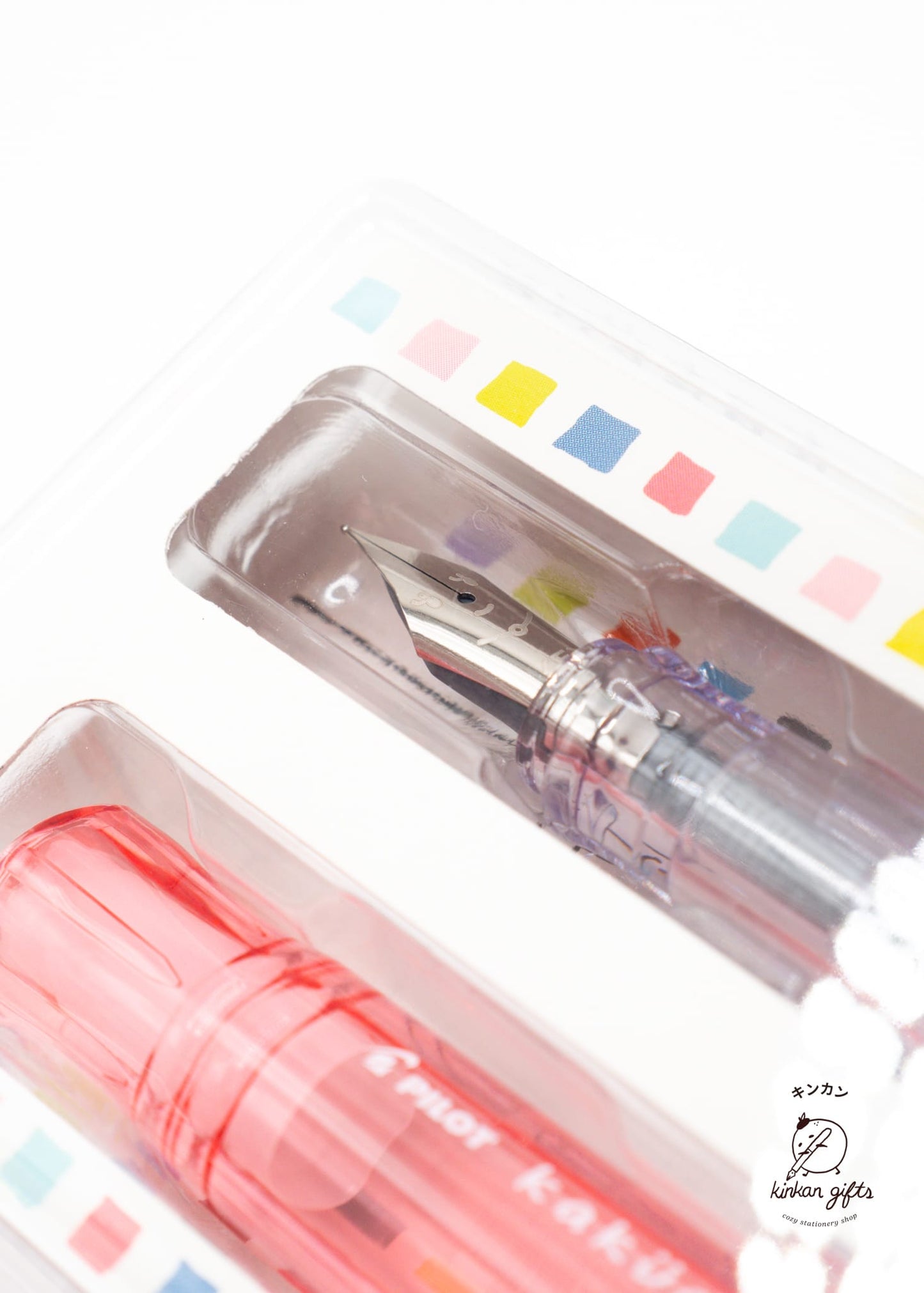 JPT Coral / Fine Kakuno Fountain Pen