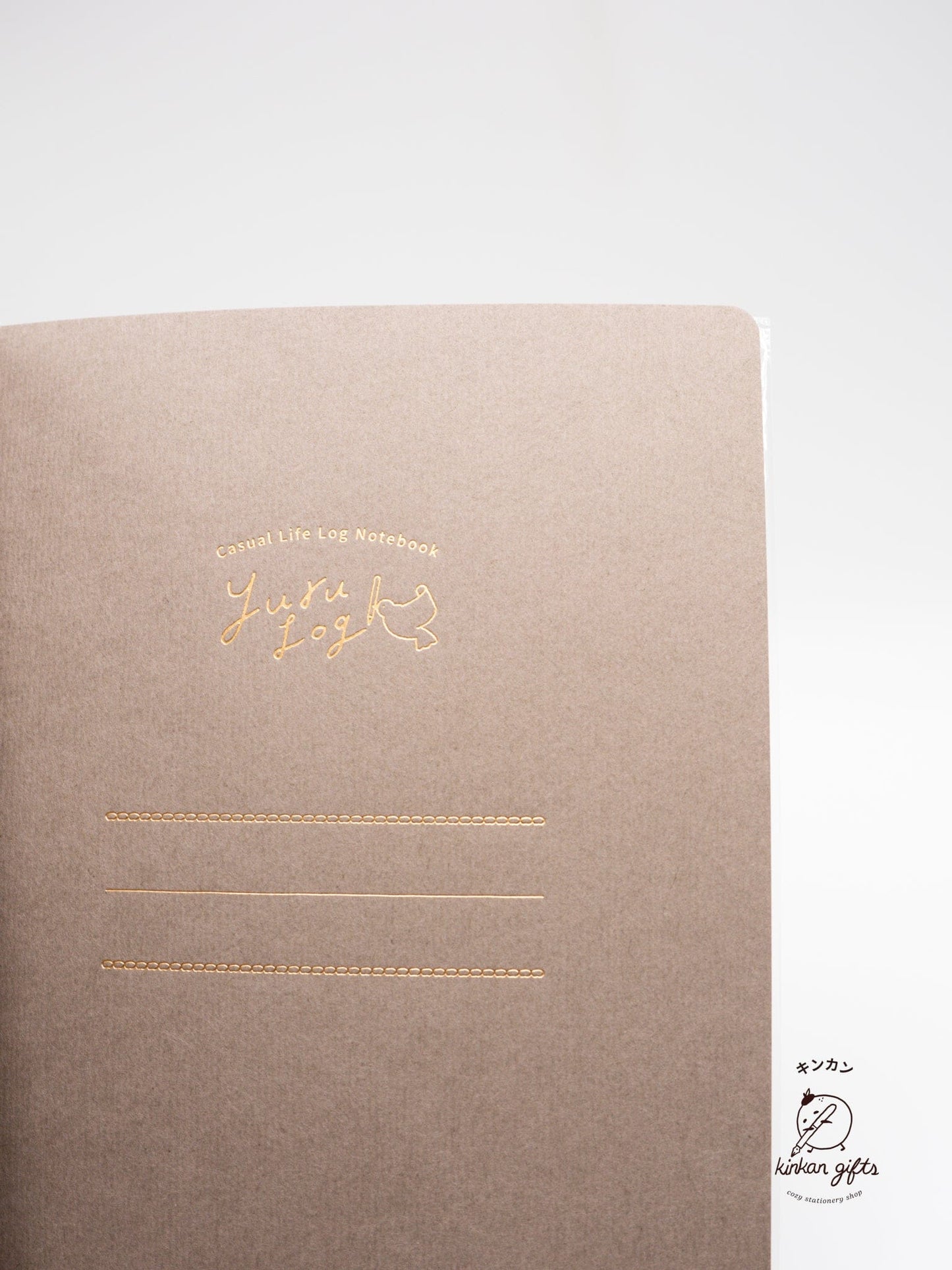 JPT Journals Midori Yuru Log Notebook - B6 - MD Cream - 5 mm Dotted - Cat