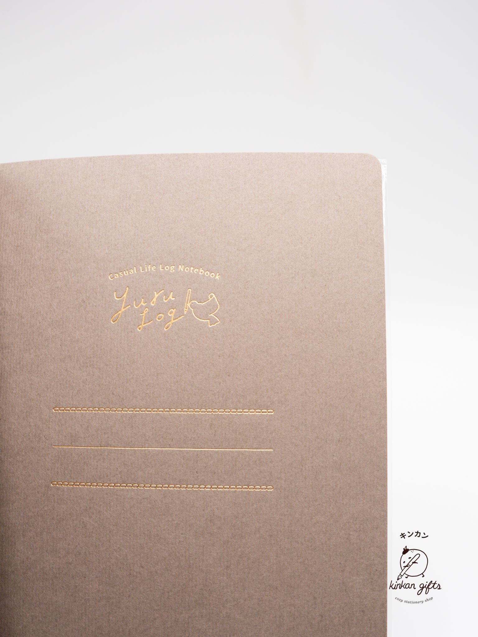 JPT Journals Midori Yuru Log Notebook - B6 - MD Cream - 5 mm Dotted - Cat