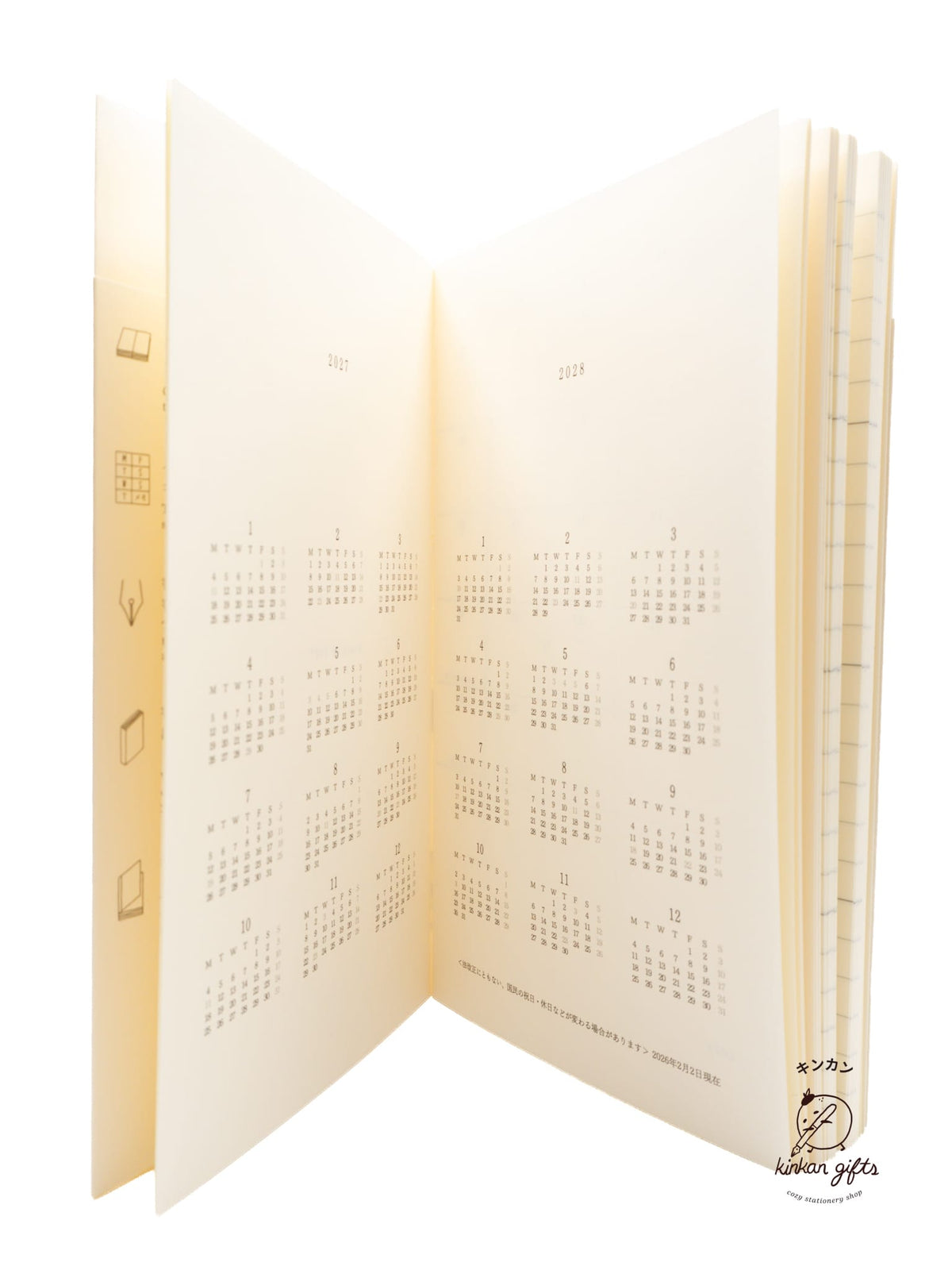 JPT MD Diary 2027 B6 Slim