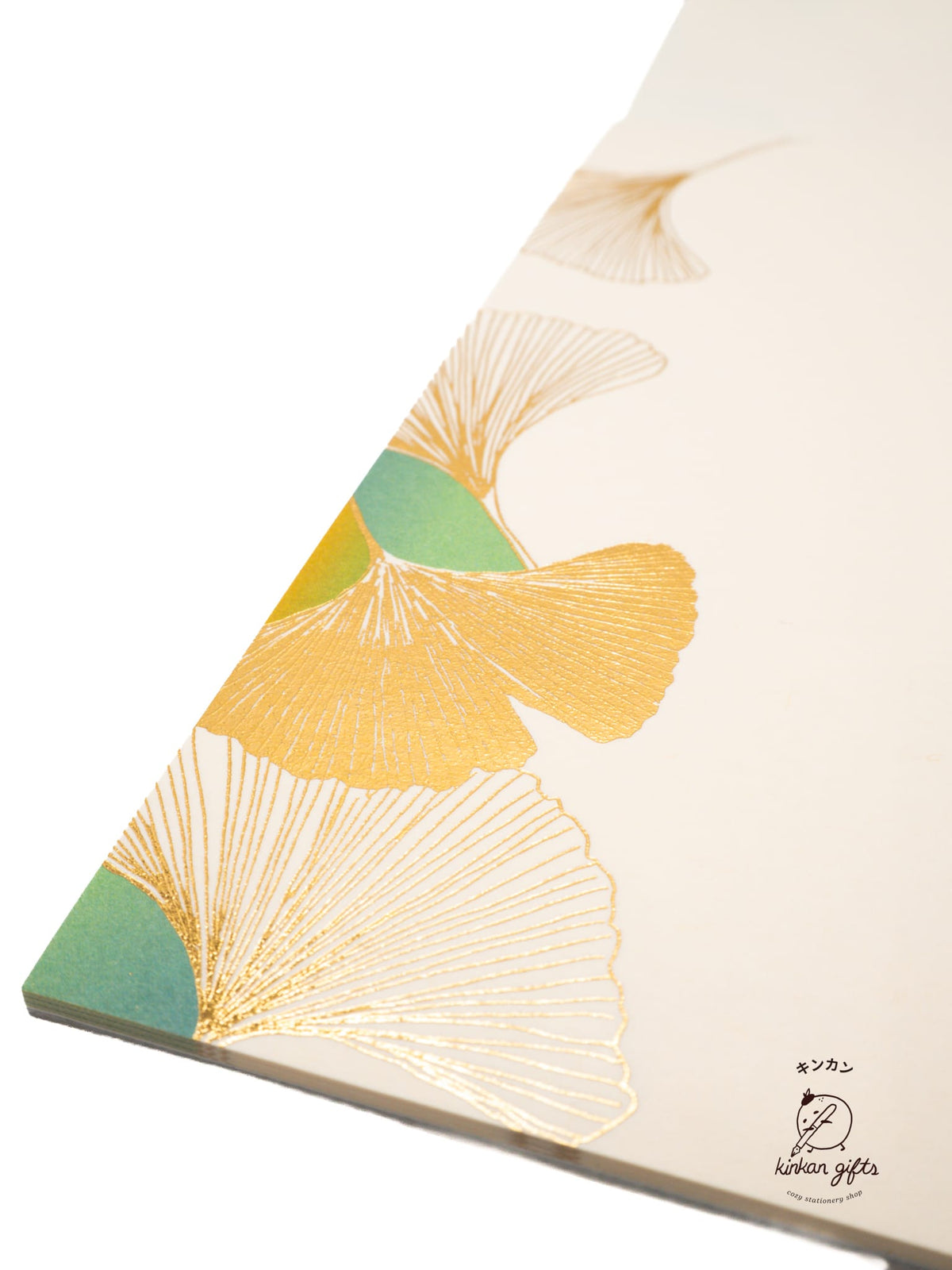 JPT Midori - Message Letter Pad - Foil Stamped Dancing Ginko
