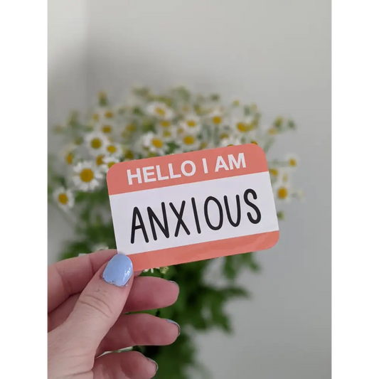 Just Peachy Stickers - Hello I’m Anxious - decorative stickers