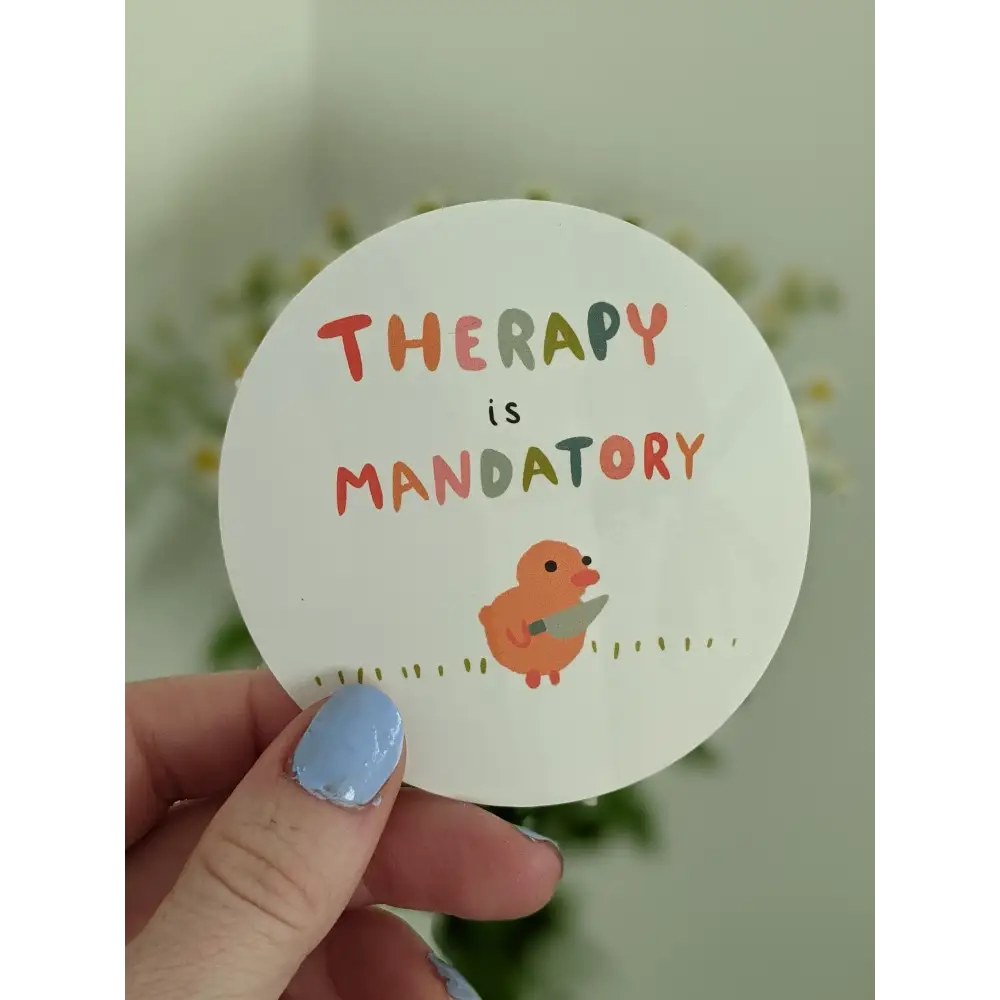 Just Peachy Stickers - Therapy is Mandatory - decorative stickers