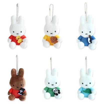 K_Wonderland All Colors Limited Miffy Plush with lovely animal  Keychain Bag Charm