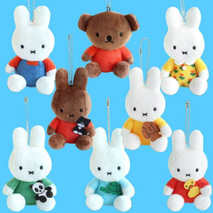 K_Wonderland All Colors Limited Miffy Plush with lovely animal  Keychain Bag Charm