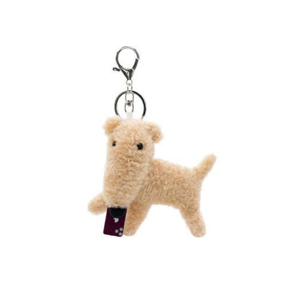 K-Wonderland Borzoi Running Dog Plush Keychain Bag Charm – 12cm