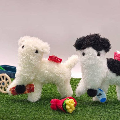 K-Wonderland Borzoi Running Dog Plush Keychain Bag Charm – 12cm