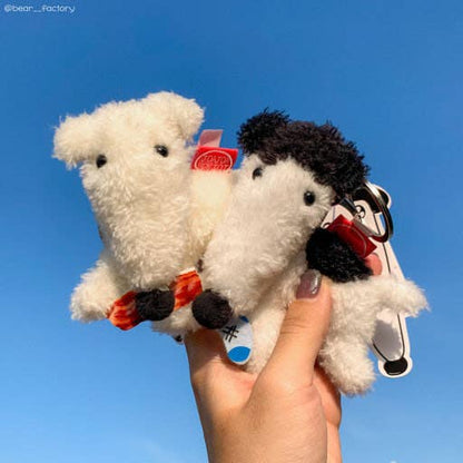 K-Wonderland Borzoi Running Dog Plush Keychain Bag Charm – 12cm