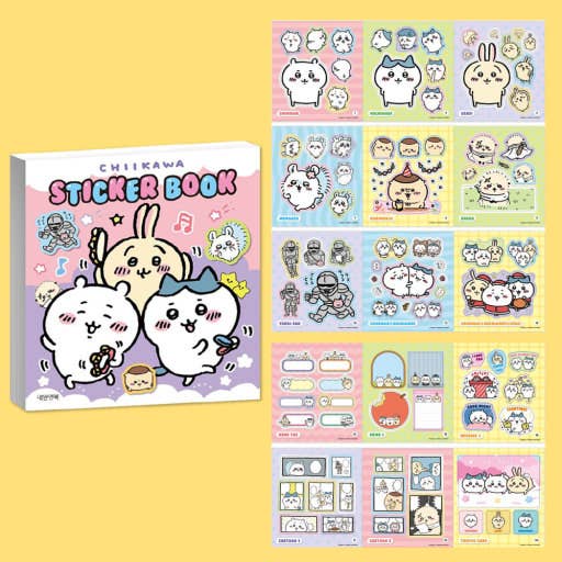 K-Wonderland Chiikawa Sticker Mini Book – Official Sticker Collection