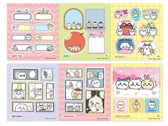 K-Wonderland Chiikawa Sticker Mini Book – Official Sticker Collection