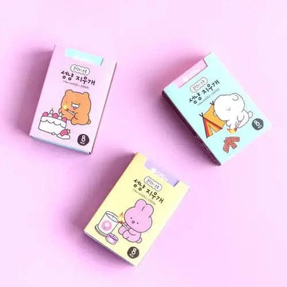 K_Wonderland Erasers Cute Match-Shaped Erasers