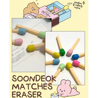 K_Wonderland Erasers Cute Match-Shaped Erasers