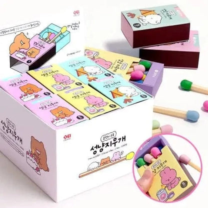 K_Wonderland Erasers Cute Match-Shaped Erasers