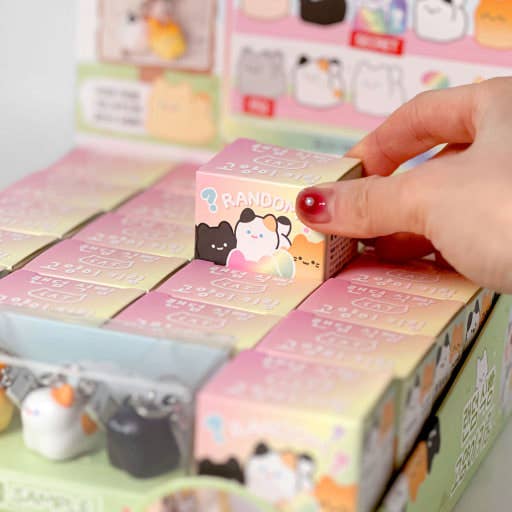 K-Wonderland Kawaii Bread Cat Keychain – Mystery Blind Box
