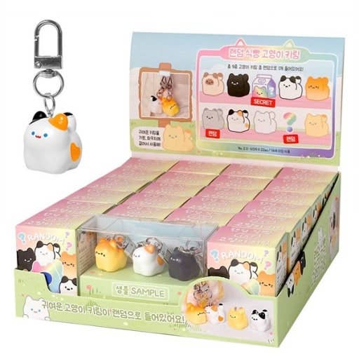 K-Wonderland Kawaii Bread Cat Keychain – Mystery Blind Box