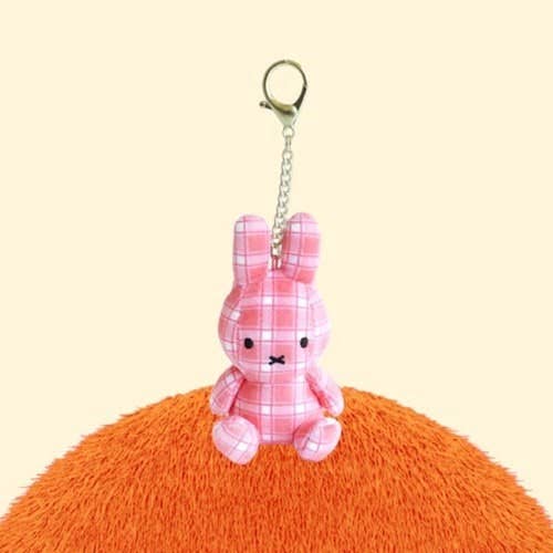 K-Wonderland Keychains Limited Edition Check Miffy Keychain Plush