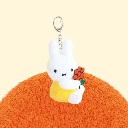 K-Wonderland Keychains Miffy & Friends with Flower Plush Key Chain bag Charm