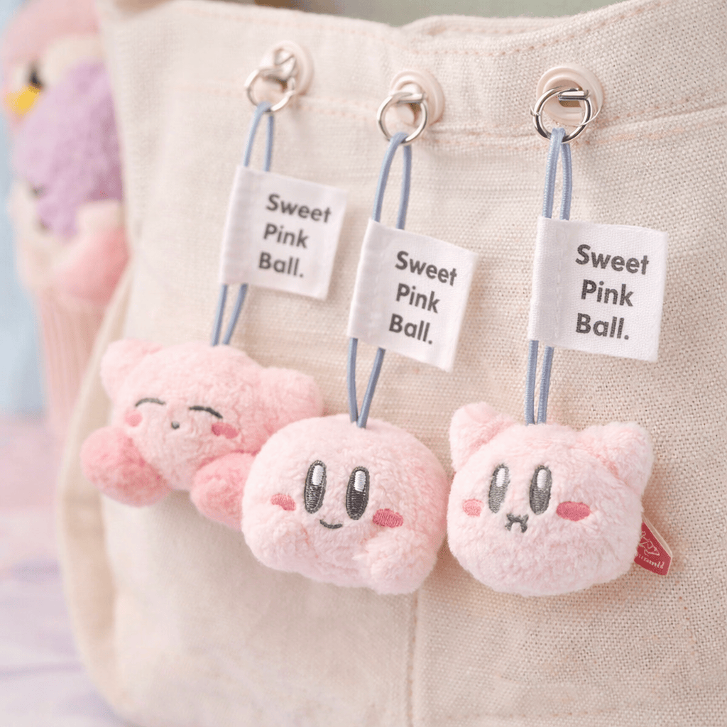 K-Wonderland Kirby Pastel Soft Plush Keychain Bag Charm– 5 cm