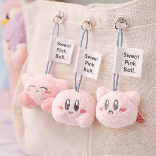 K-Wonderland Kirby Pastel Soft Plush Keychain Bag Charm– 5 cm