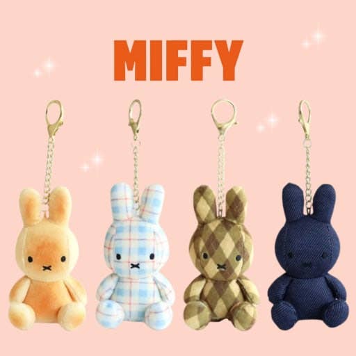 K-Wonderland Limited Edition Check Miffy Keychain Plush