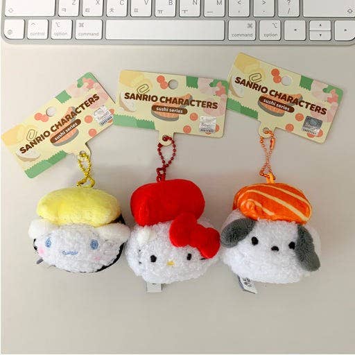 K-Wonderland Limited! Sanrio Sushi Plush Keychain (5cm) Random