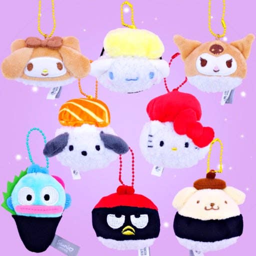 K-Wonderland Limited! Sanrio Sushi Plush Keychain (5cm) Random