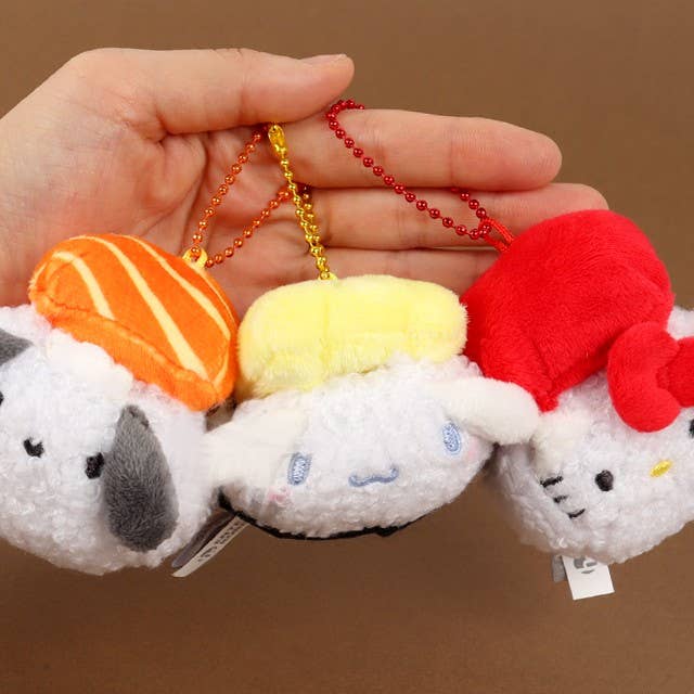 K-Wonderland Limited! Sanrio Sushi Plush Keychain (5cm) Random