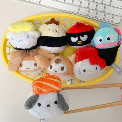 K-Wonderland Limited! Sanrio Sushi Plush Keychain (5cm) Random